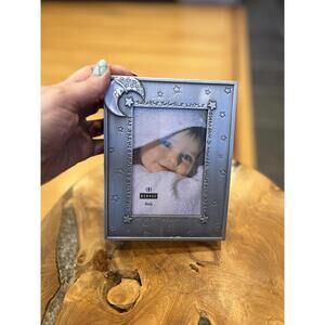Burnes 4x6 Baby Photo Frame Album with Moon and Stars Design